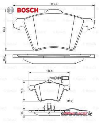 Achat de BOSCH 0 986 494 415 Kit de plaquettes de frein, frein à disque pas chères