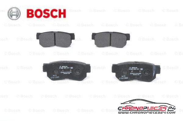 Achat de BOSCH 0 986 494 417 Kit de plaquettes de frein, frein à disque pas chères