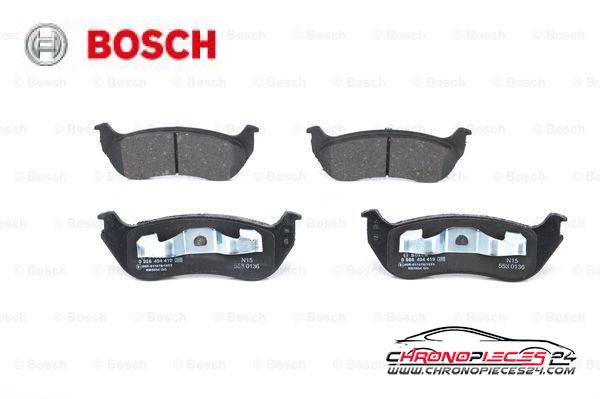 Achat de BOSCH 0 986 494 419 Kit de plaquettes de frein, frein à disque pas chères