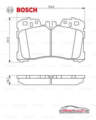 Achat de BOSCH 0 986 494 423 Kit de plaquettes de frein, frein à disque pas chères