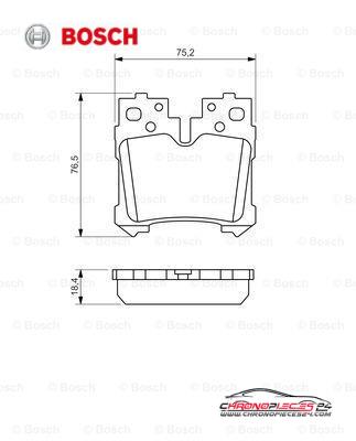 Achat de BOSCH 0 986 494 424 Kit de plaquettes de frein, frein à disque pas chères