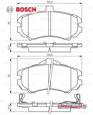 Achat de BOSCH 0 986 494 426 Kit de plaquettes de frein, frein à disque pas chères