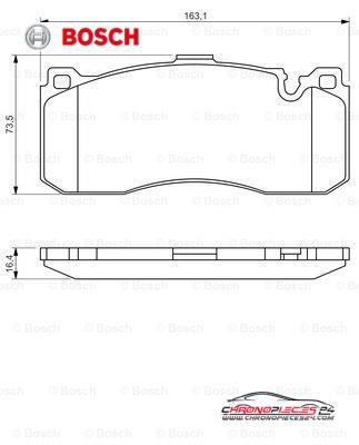 Achat de BOSCH 0 986 494 428 Kit de plaquettes de frein, frein à disque pas chères