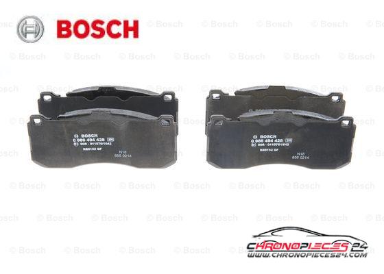 Achat de BOSCH 0 986 494 428 Kit de plaquettes de frein, frein à disque pas chères