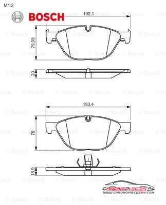 Achat de BOSCH 0 986 494 429 Kit de plaquettes de frein, frein à disque pas chères