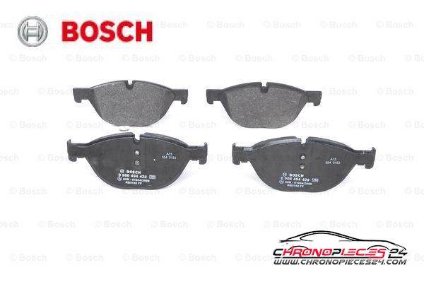 Achat de BOSCH 0 986 494 429 Kit de plaquettes de frein, frein à disque pas chères