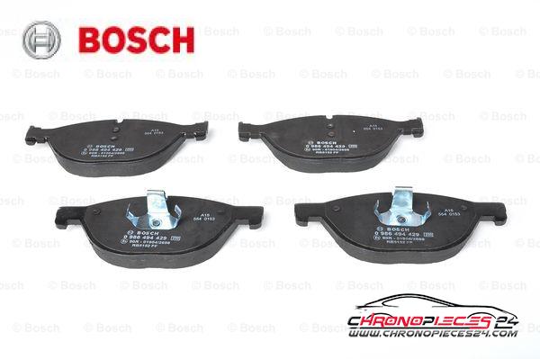 Achat de BOSCH 0 986 494 429 Kit de plaquettes de frein, frein à disque pas chères