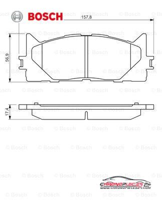 Achat de BOSCH 0 986 494 430 Kit de plaquettes de frein, frein à disque pas chères