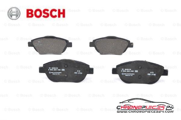 Achat de BOSCH 0 986 494 438 Kit de plaquettes de frein, frein à disque pas chères