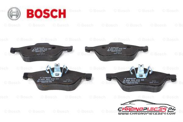 Achat de BOSCH 0 986 494 439 Kit de plaquettes de frein, frein à disque pas chères