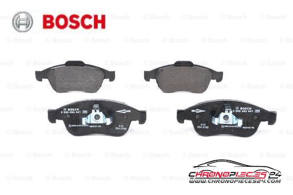 Achat de BOSCH 0 986 494 441 Kit de plaquettes de frein, frein à disque pas chères