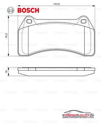 Achat de BOSCH 0 986 494 448 Kit de plaquettes de frein, frein à disque pas chères