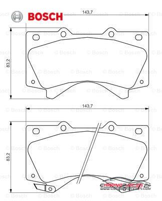 Achat de BOSCH 0 986 494 449 Kit de plaquettes de frein, frein à disque pas chères