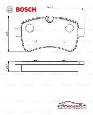 Achat de BOSCH 0 986 494 460 Kit de plaquettes de frein, frein à disque pas chères