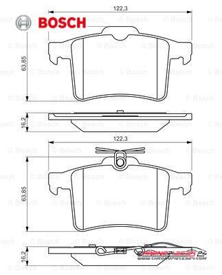 Achat de BOSCH 0 986 494 480 Kit de plaquettes de frein, frein à disque pas chères