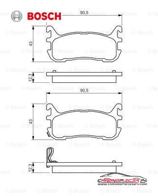 Achat de BOSCH 0 986 494 482 Kit de plaquettes de frein, frein à disque pas chères