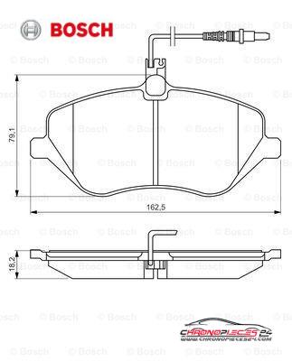 Achat de BOSCH 0 986 494 484 Kit de plaquettes de frein, frein à disque pas chères