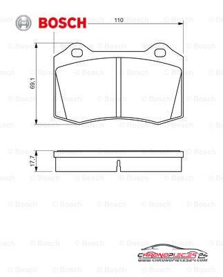 Achat de BOSCH 0 986 494 486 Kit de plaquettes de frein, frein à disque pas chères