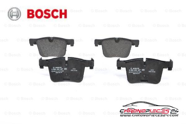 Achat de BOSCH 0 986 494 487 Kit de plaquettes de frein, frein à disque pas chères