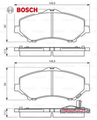 Achat de BOSCH 0 986 494 493 Kit de plaquettes de frein, frein à disque pas chères