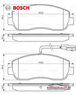 Achat de BOSCH 0 986 494 498 Kit de plaquettes de frein, frein à disque pas chères