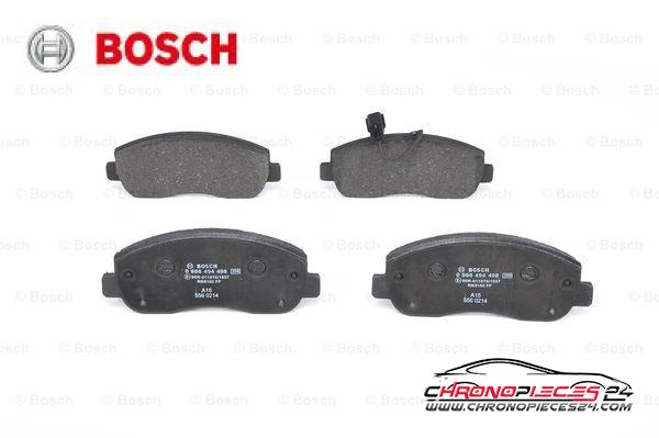 Achat de BOSCH 0 986 494 498 Kit de plaquettes de frein, frein à disque pas chères