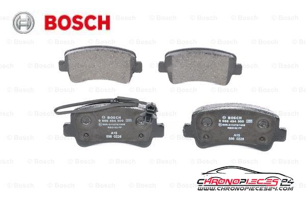 Achat de BOSCH 0 986 494 500 Kit de plaquettes de frein, frein à disque pas chères