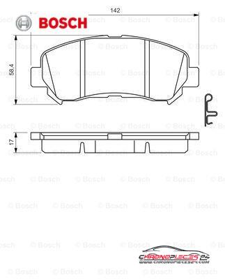 Achat de BOSCH 0 986 494 501 Kit de plaquettes de frein, frein à disque pas chères