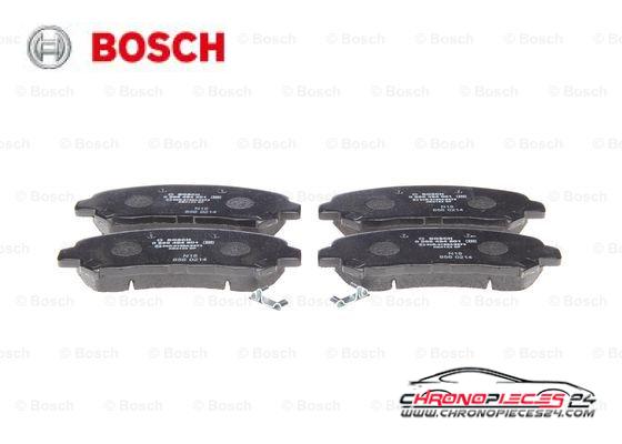 Achat de BOSCH 0 986 494 501 Kit de plaquettes de frein, frein à disque pas chères