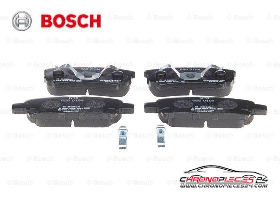 Achat de BOSCH 0 986 494 502 Kit de plaquettes de frein, frein à disque pas chères