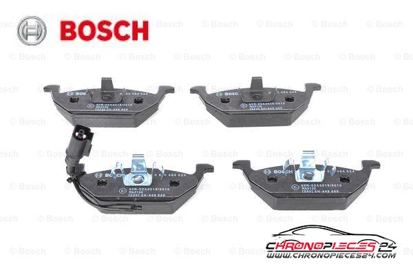 Achat de BOSCH 0 986 494 524 Kit de plaquettes de frein, frein à disque pas chères