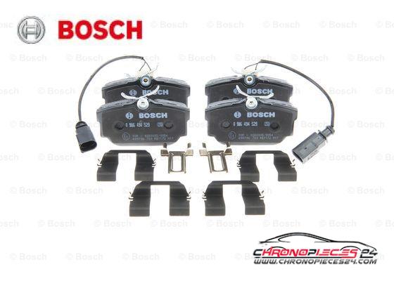 Achat de BOSCH 0 986 494 529 Kit de plaquettes de frein, frein à disque pas chères