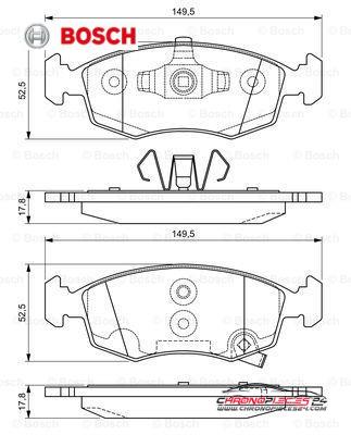 Achat de BOSCH 0 986 494 537 Kit de plaquettes de frein, frein à disque pas chères