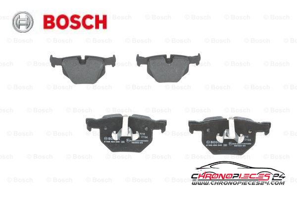 Achat de BOSCH 0 986 494 540 Kit de plaquettes de frein, frein à disque pas chères