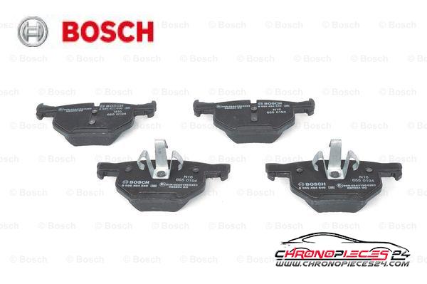 Achat de BOSCH 0 986 494 540 Kit de plaquettes de frein, frein à disque pas chères