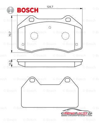 Achat de BOSCH 0 986 494 551 Kit de plaquettes de frein, frein à disque pas chères