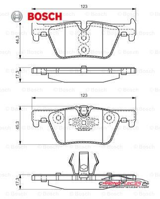 Achat de BOSCH 0 986 494 554 Kit de plaquettes de frein, frein à disque pas chères