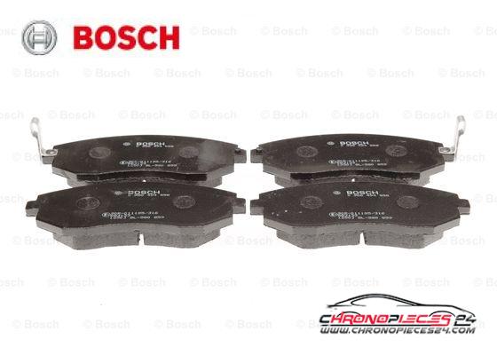 Achat de BOSCH 0 986 494 558 Kit de plaquettes de frein, frein à disque pas chères