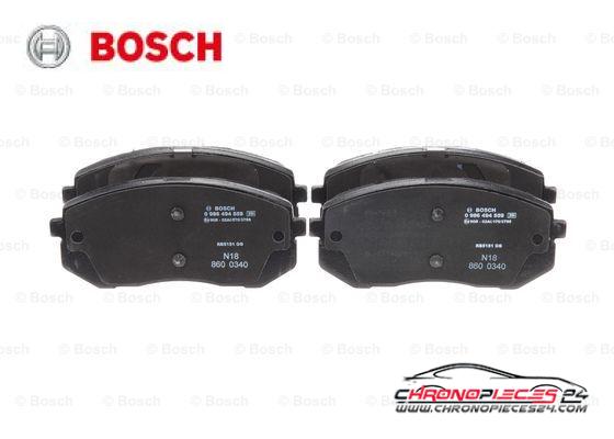 Achat de BOSCH 0 986 494 559 Kit de plaquettes de frein, frein à disque pas chères