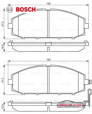 Achat de BOSCH 0 986 494 560 Kit de plaquettes de frein, frein à disque pas chères