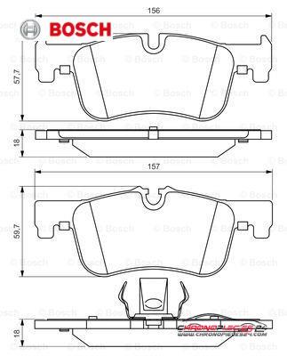 Achat de BOSCH 0 986 494 561 Kit de plaquettes de frein, frein à disque pas chères