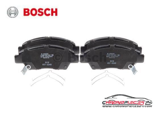 Achat de BOSCH 0 986 494 562 Kit de plaquettes de frein, frein à disque pas chères