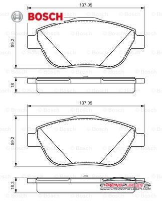 Achat de BOSCH 0 986 494 564 Kit de plaquettes de frein, frein à disque pas chères