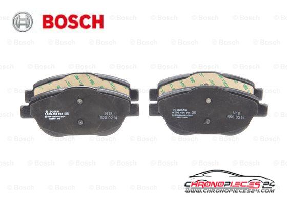 Achat de BOSCH 0 986 494 564 Kit de plaquettes de frein, frein à disque pas chères