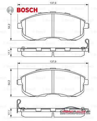 Achat de BOSCH 0 986 494 572 Kit de plaquettes de frein, frein à disque pas chères