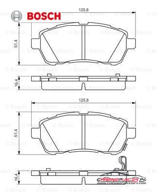 Achat de BOSCH 0 986 494 574 Kit de plaquettes de frein, frein à disque pas chères