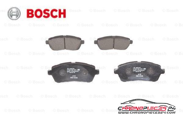 Achat de BOSCH 0 986 494 574 Kit de plaquettes de frein, frein à disque pas chères