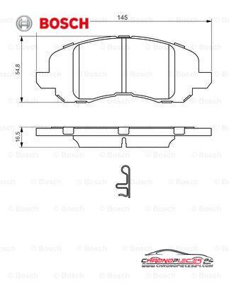 Achat de BOSCH 0 986 494 575 Kit de plaquettes de frein, frein à disque pas chères