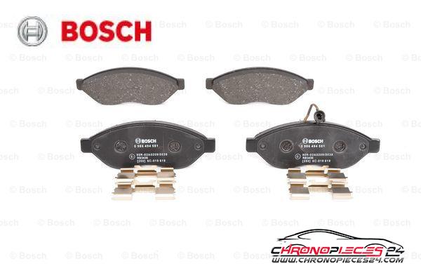 Achat de BOSCH 0 986 494 581 Kit de plaquettes de frein, frein à disque pas chères