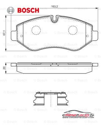 Achat de BOSCH 0 986 494 582 Kit de plaquettes de frein, frein à disque pas chères